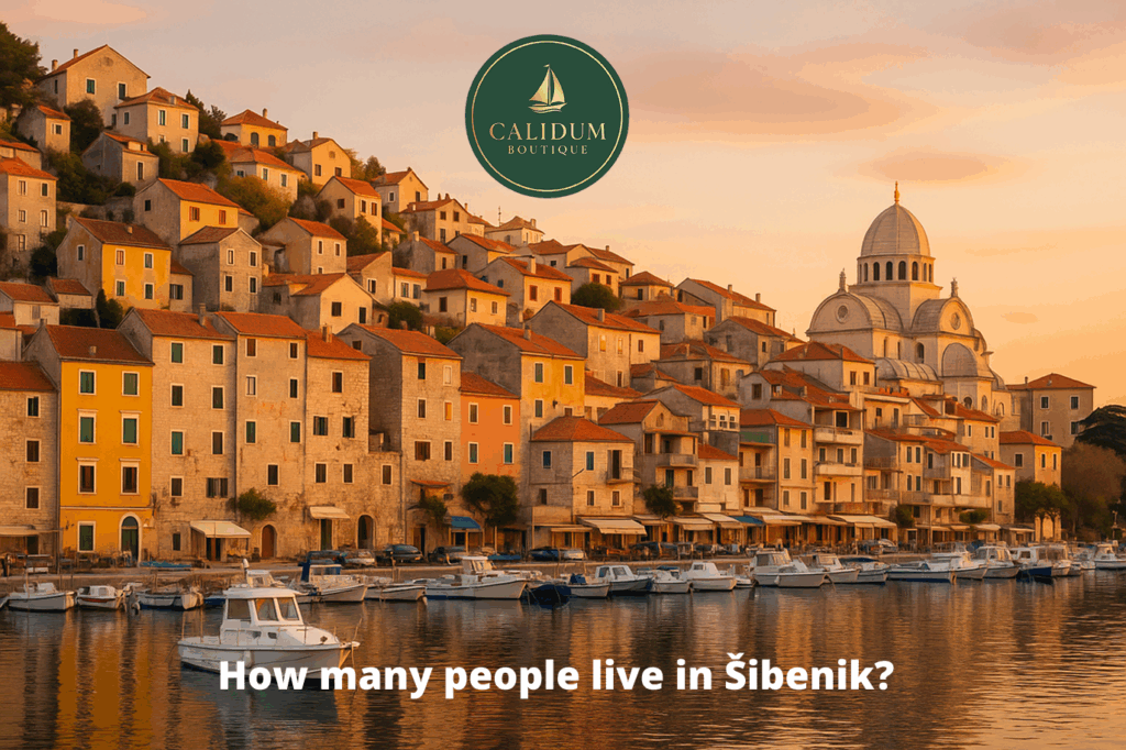How many people live in Šibenik?